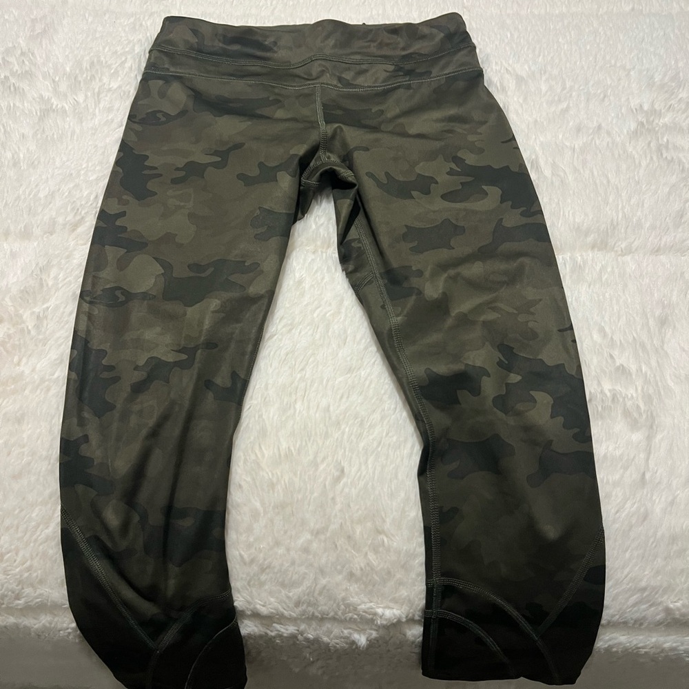 lululemon athletica Green Camouflage Leggings